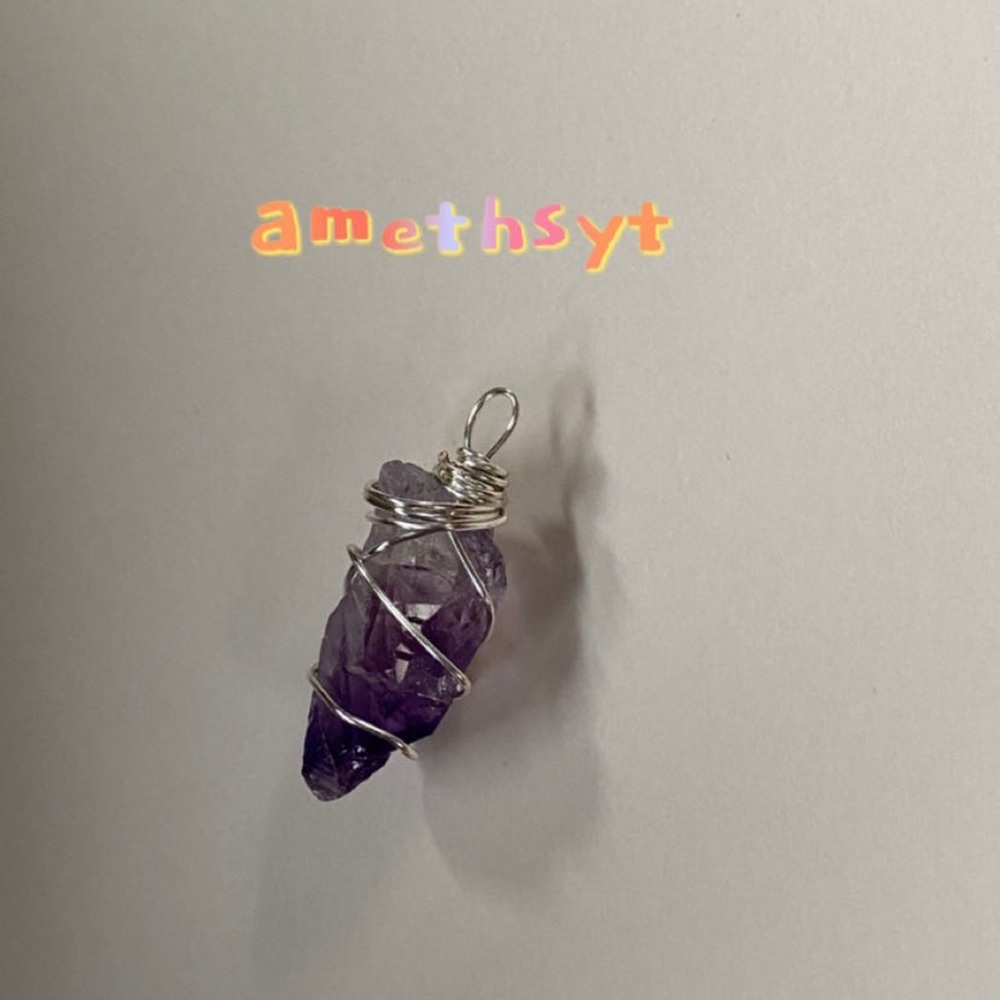 wrapped crystal necklaces!